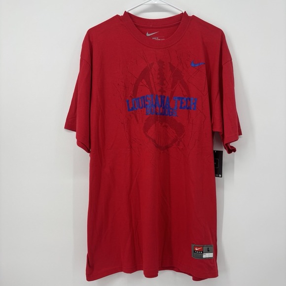 Nike Other - Nike Louisiana Tech Bulldogs Red T-shirt Mens Size Large Red Loose Fit